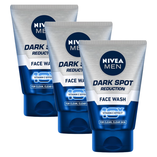 Nivea Men Dark Spot Reduction 10x Face Wash 100g Pack of 3