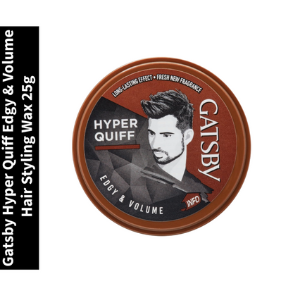 Gatsby Edgy & Volume Hair Styling Wax Hyper Quiff 25gm