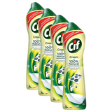 Cif Crème a Recurer With Natural Lemon Tough Dirt Cleaning 500ml Pack of 4