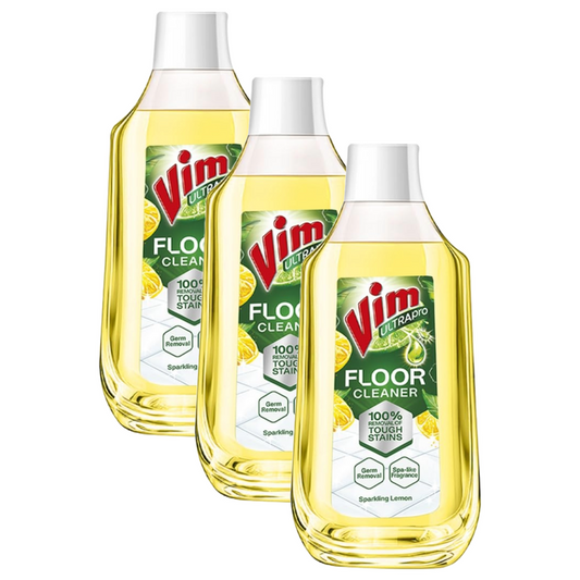 Vim Sparkling Lemon Floor Cleaner 500ml Pack of 3