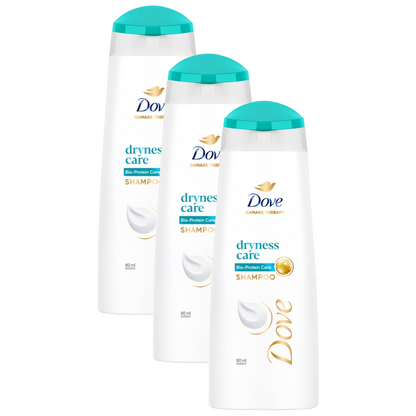 Dove Damage Therapy Dryness Care Shampoo 80ml Pack of 3