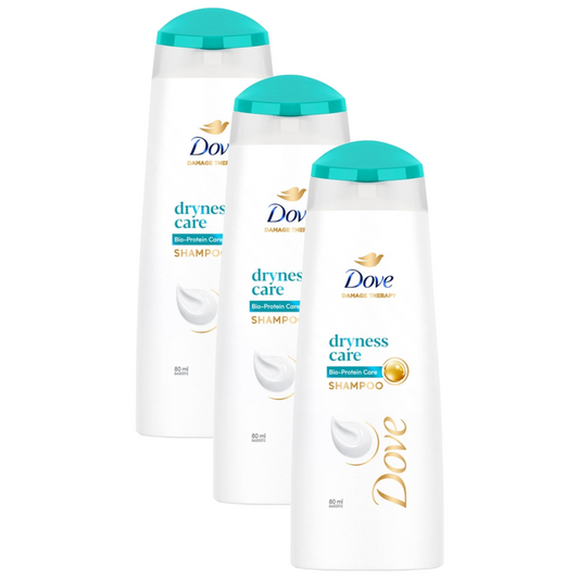 Dove Damage Therapy Dryness Care Shampoo 80ml Pack of 3