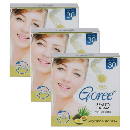 Goree Beauty Avocado & Aloevera Cream 30g Pack of 3