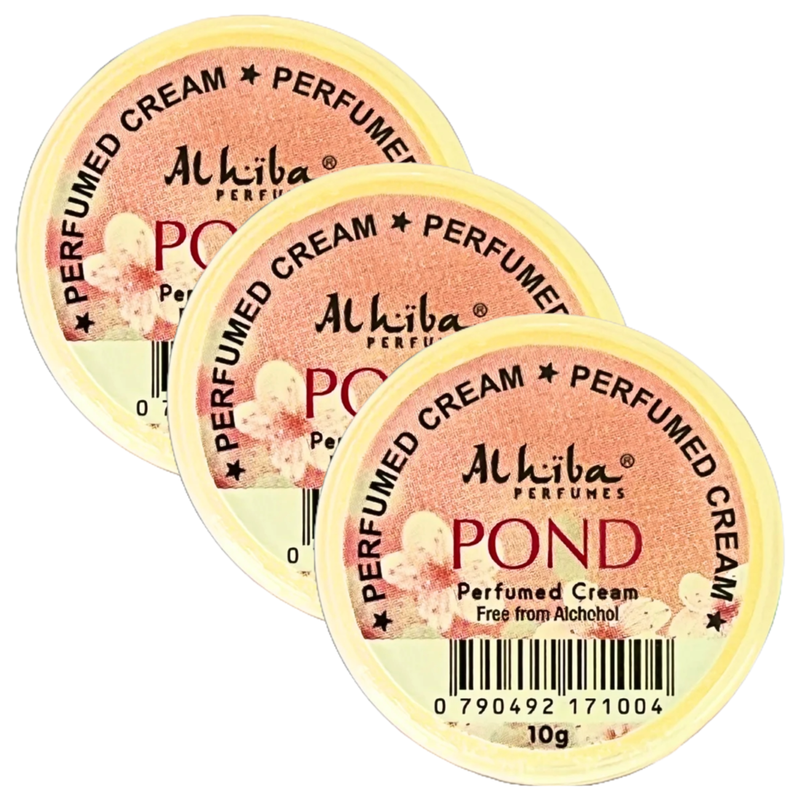 Al Hiba Pond Perfume Body Cream 10g Pack of 3