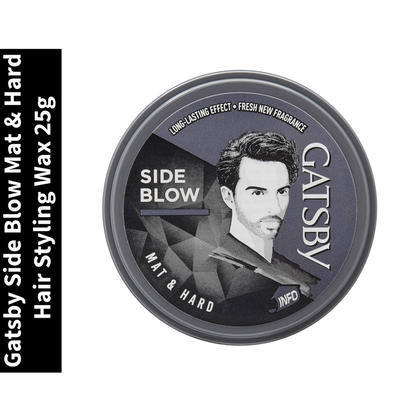 Gatsby Mat & Hard Hair Styling Wax Side Blow 25gm