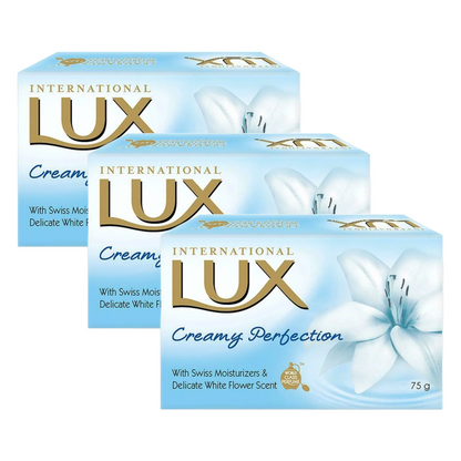 Lux International Creamy Perfection Soap 75g Pack of 3