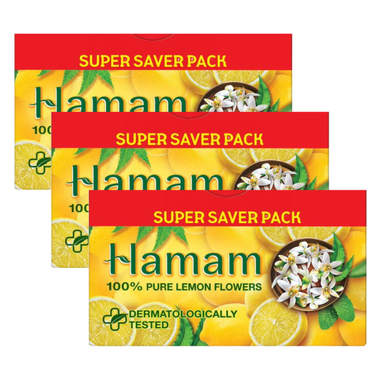 Hamam 100% Pure Lemon Flowers Soap (3x150g) Pack of 3