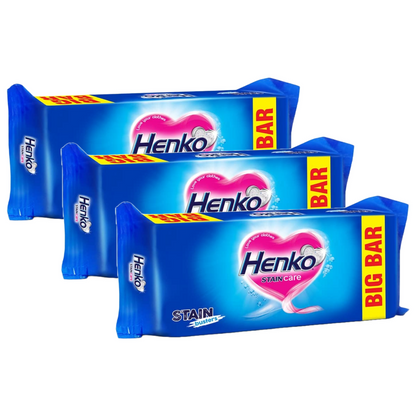 Henko Stain Care Stain Busters Detergent Bar 80g Pack of 3