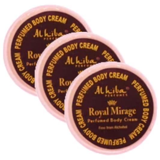 Al Hiba Royal Mirage Perfume Body Cream 10g Pack of 3