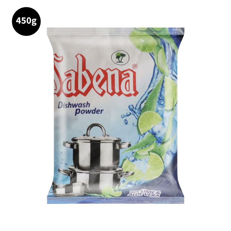 Sabena Dishwash Powder With Lime & Aloevera 450gm