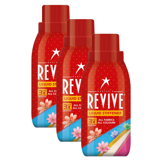 Revive Liquid Stiffener Upto 3x Brighter 95g Pack of 3