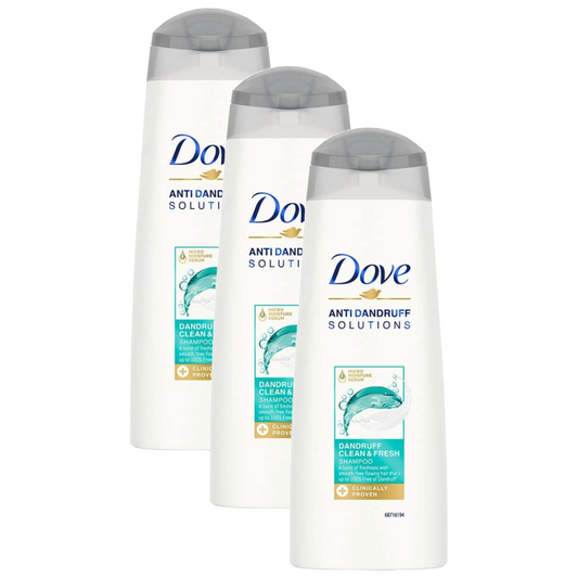 Dove Anti Dandruff Solution Dandruff Clean & Fresh Shampoo 180ml Pack of 3