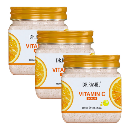 Dr.Rashel Vitamin C Skin Whitening Face & Body Scrub 380ml Pack of 3