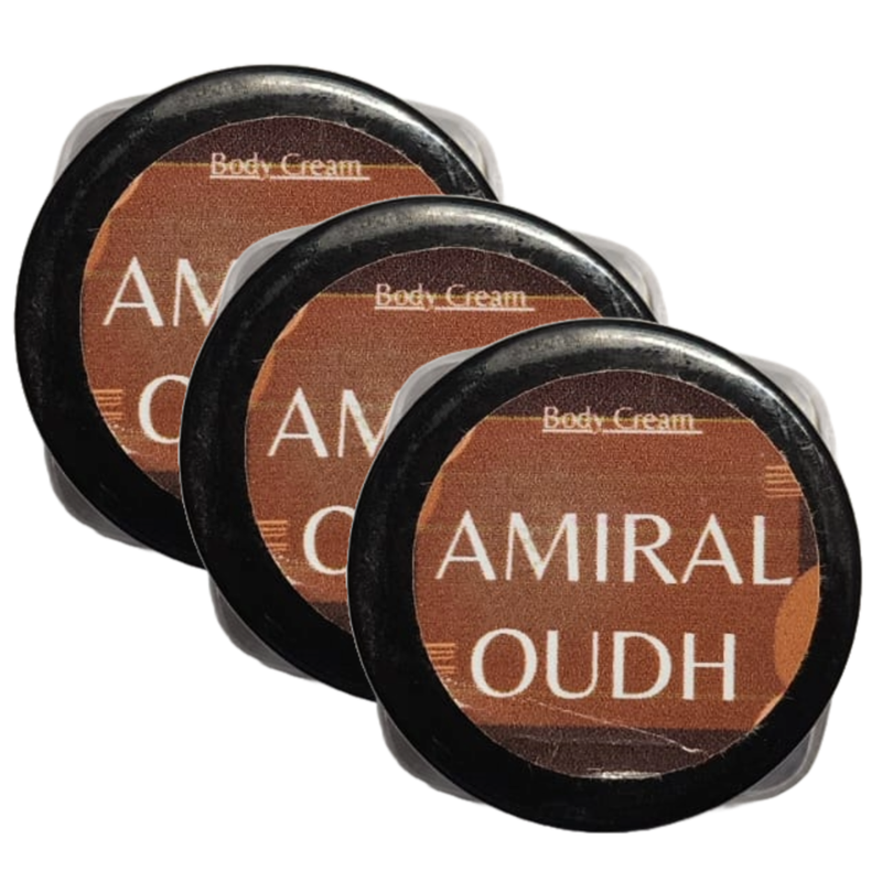 Amiral Oudh Perfume Body Cream 10g Pack of 3