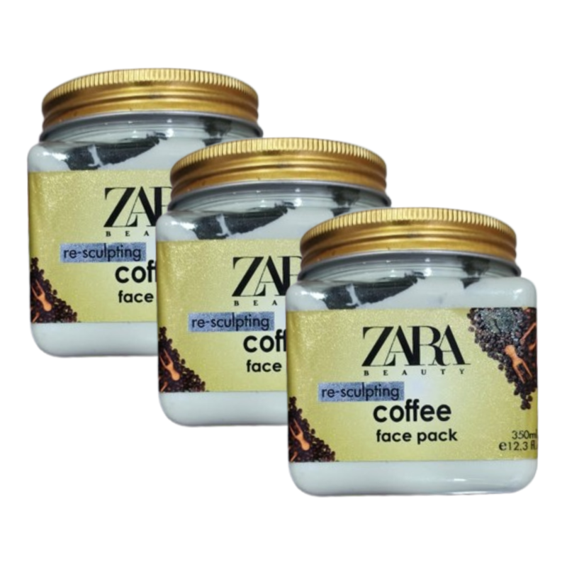 Zara Beauty Re-Sculpting Coffee Face Pack 350ml Pack of 3