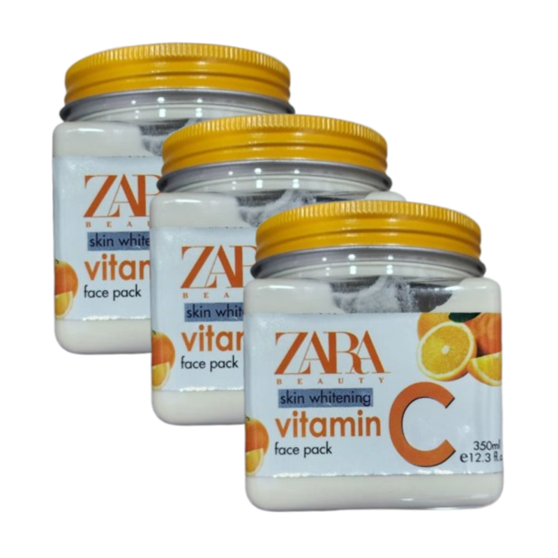 Zara Beauty Skin Whitening Vitamin C Face Pack 350ml Pack of 3