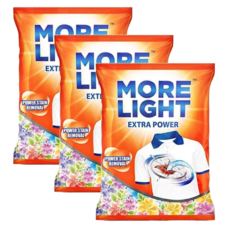 Morelight Stain Removal Extra Powder 4Kg Pack of 3