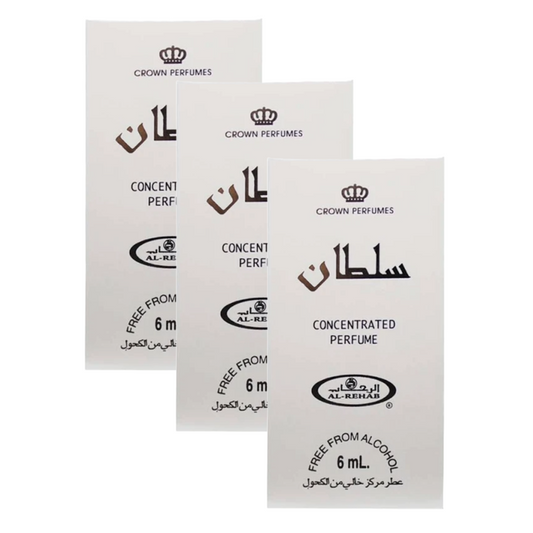 Al Rehab Sultan Concentrated Perfume 6ml Pack of 3