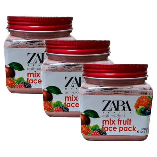 Zara Beauty Anti-Oxidant Mix Fruit Face Pack 350ml Pack of 3