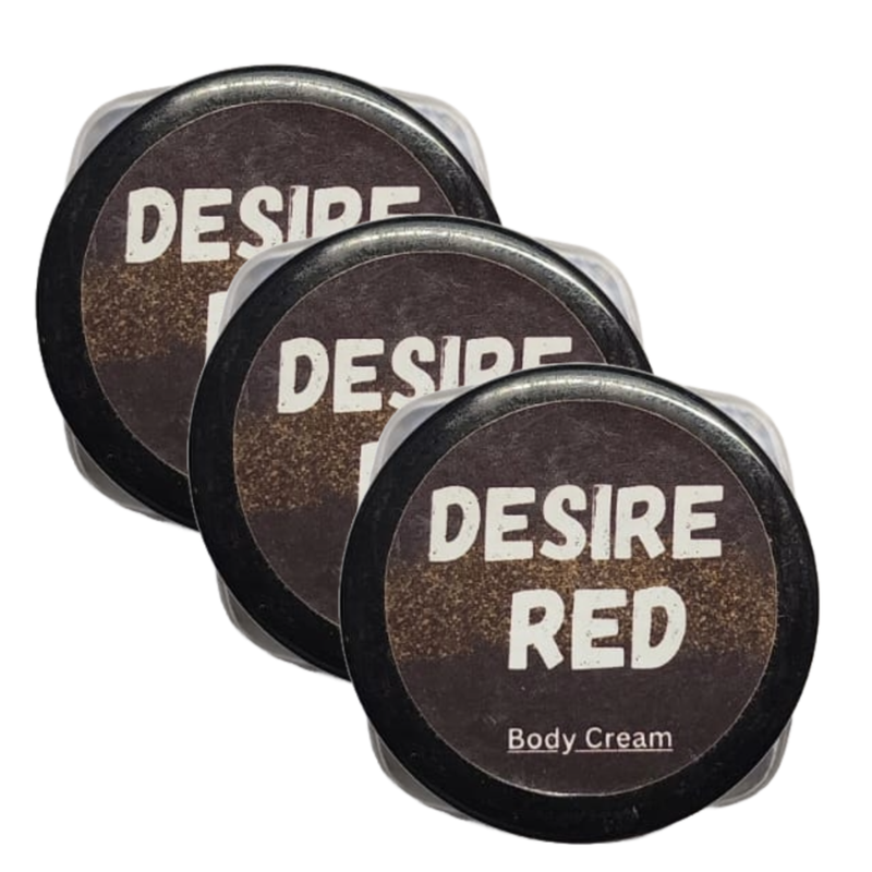 Desire Red Perfume Body Cream 10g Pack of 3