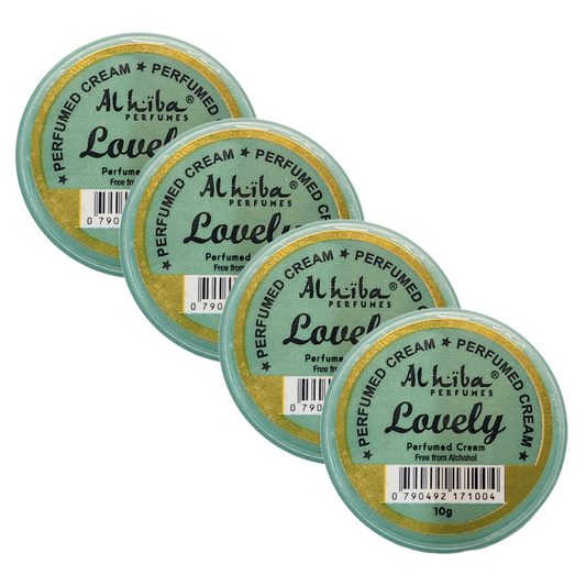 Al Hiba Lovely Perfume Body Cream 10g Pack of 4