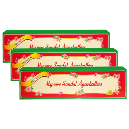 Mysore Sandal Premium Agarbathies 125g Pack of 3