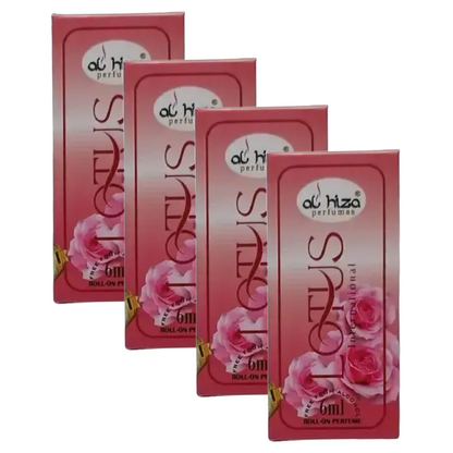 Al Hiza Lotus Roll On Perfume 6ml Pack of 4