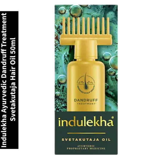 Indulekha Dandruff Treatment Svetakutaja Hair Oil Ayurvedic 50ml