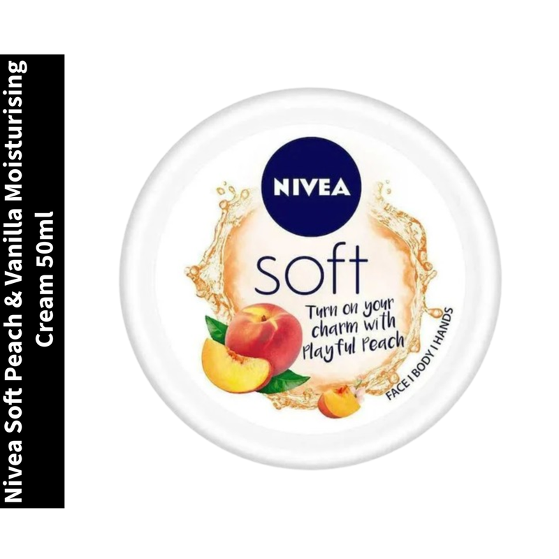 Nivea Peach & Vanilla Moisturising Cream Soft 50ml