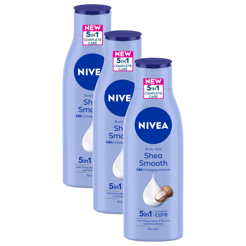 Nivea Shea Smooth 48H Indulging Moisture Lotion 75ml Pack of 3