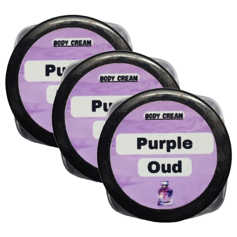 Purple Oud Perfume Body Cream 10g Pack of 3