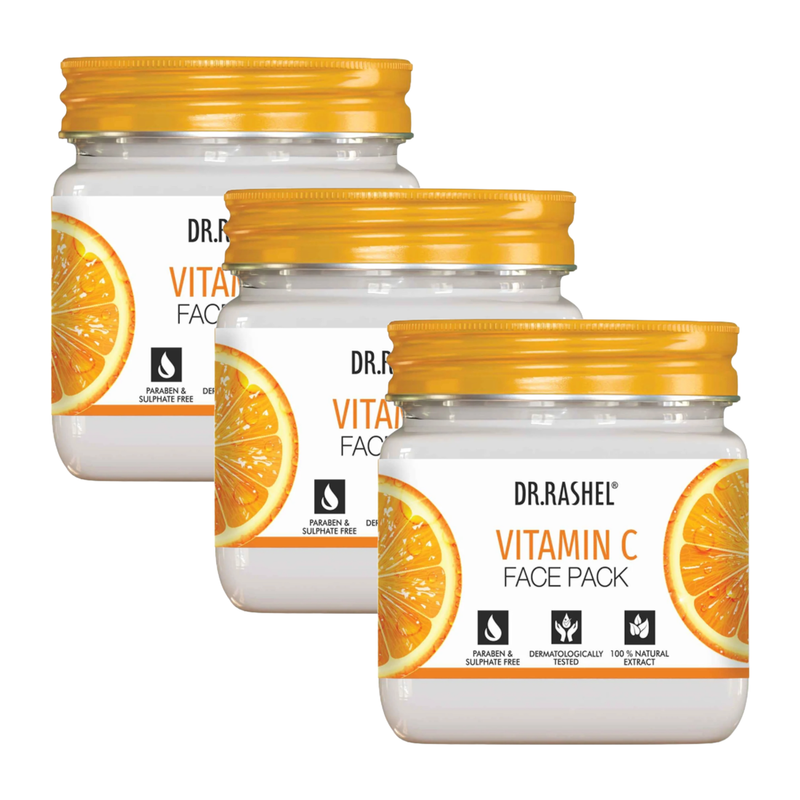 Dr.Rashel Vitamin C Skin Whitening Face Pack 380ml Pack of 3