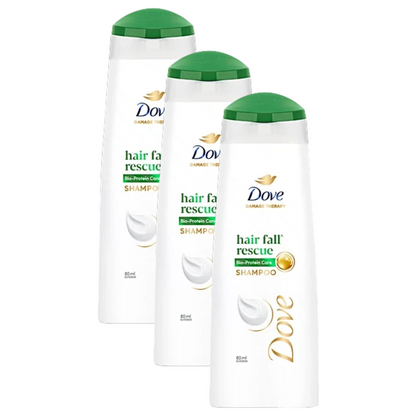 Dove Damage Therapy Hair Fall Rescue Shampoo 80ml Pack of 3