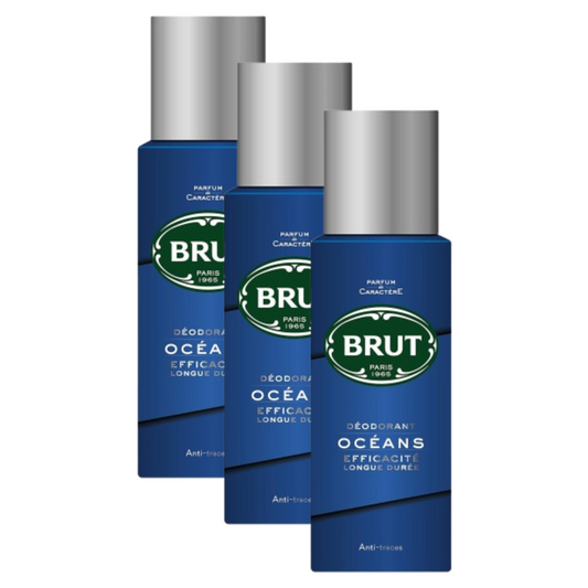 Brut Oceans Efficacite Longue Duree Deodorant 200ml Pack of 3