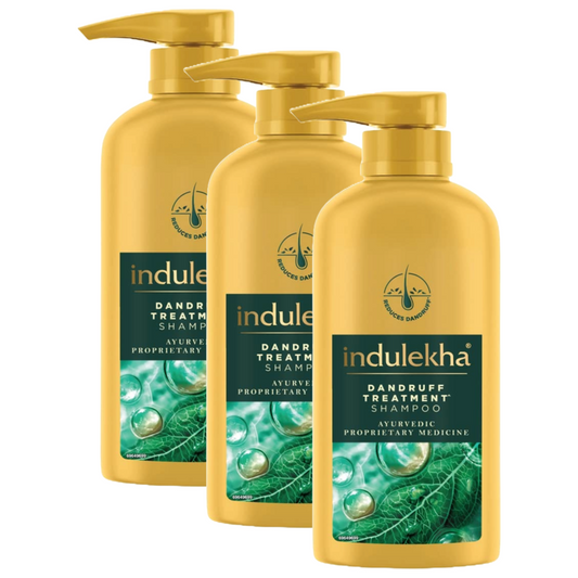 Indulekha Ayurvedic Dandruff Treatment Shampoo 580ml Pack of 3