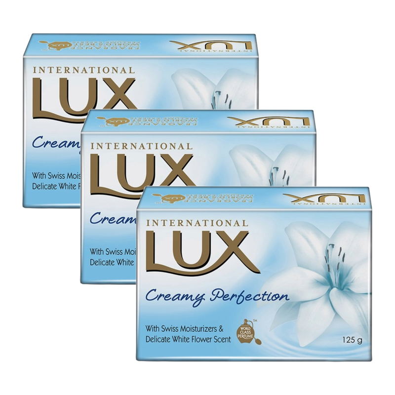 Lux International Creamy Perfection Soap 125g Pack of 3