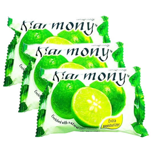 Harmony Lime Extract Extra Moisturizer Fruit Soap 75g Pack of 3