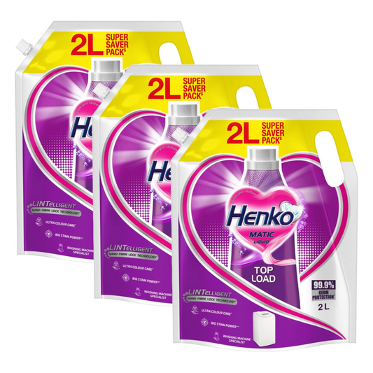 Henko Matic Top Load Ultra Colour Care Liquid 2L Pack of 3