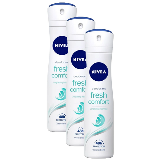 Nivea Fresh Comfort 48H Protection Ocean Extracts Deodorant 92g Pack of 3