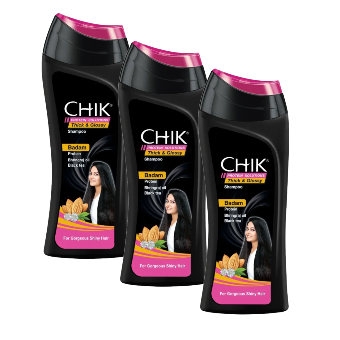 Thick & Glossy Black Shampoo 80ml (Pack Of 3)