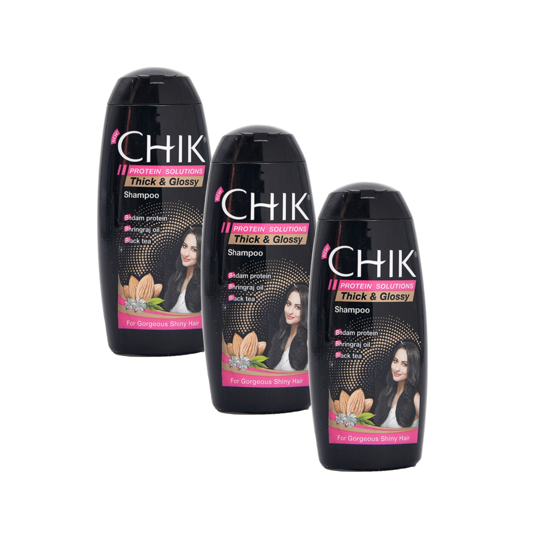 Thick & Glossy Black Shampoo - 35ml (Pack Of 3)