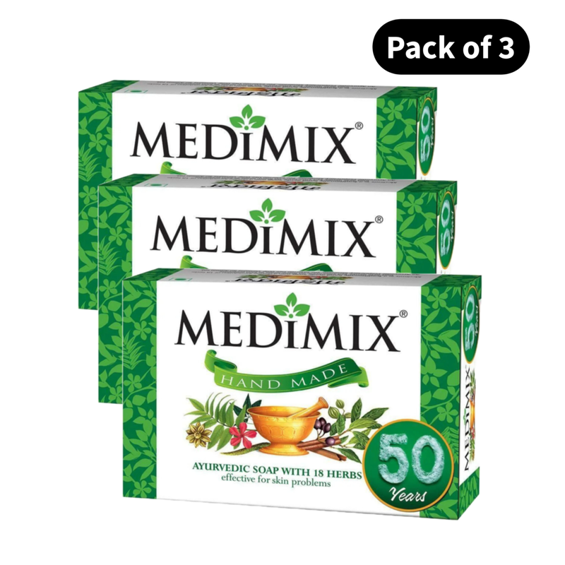 Medimix Classic Ayurvedic Bathing Soap - Pack Of 3 (75gm)