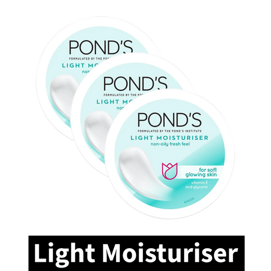 Ponds Light Moisturizing Cream 25ml. Pack of 3