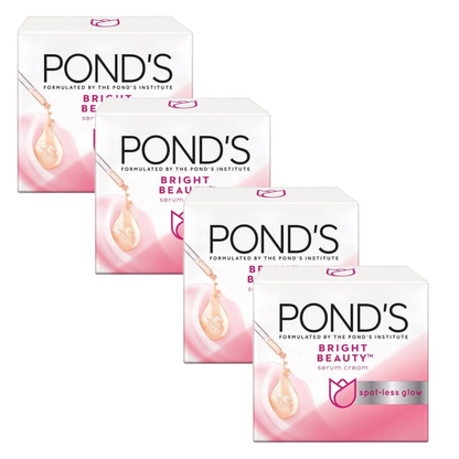 Ponds Bright Beauty Spot Less Fairness Day Cream 15 g - Pack Of 4