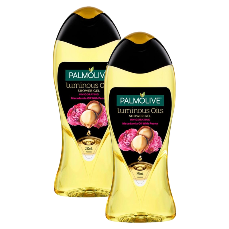 Palmolive Luminous Oil Macadamia Oil With Peony Shower Gel 250ml Pack of 2