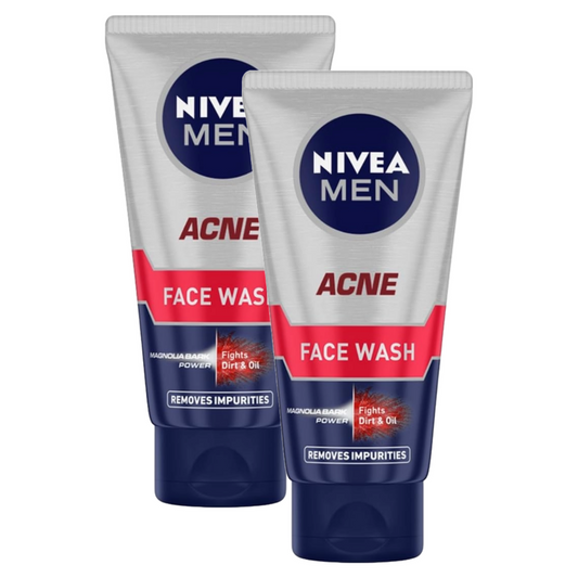 Nivea Men Acne Fights Dirt & Oil Face Wash 50g Pack of 2