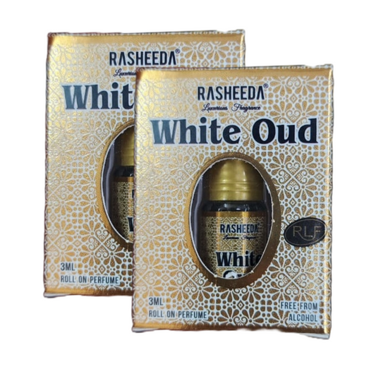 Rasheeda Luxurious Fragrance White Oud Roll On Perfume 3ml Pack of 2