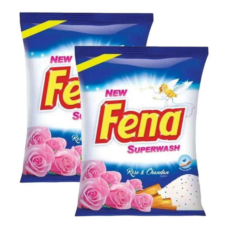 Fena Superwash Germclean Rose & Chandan Washing Powder 5kg Pack of 2