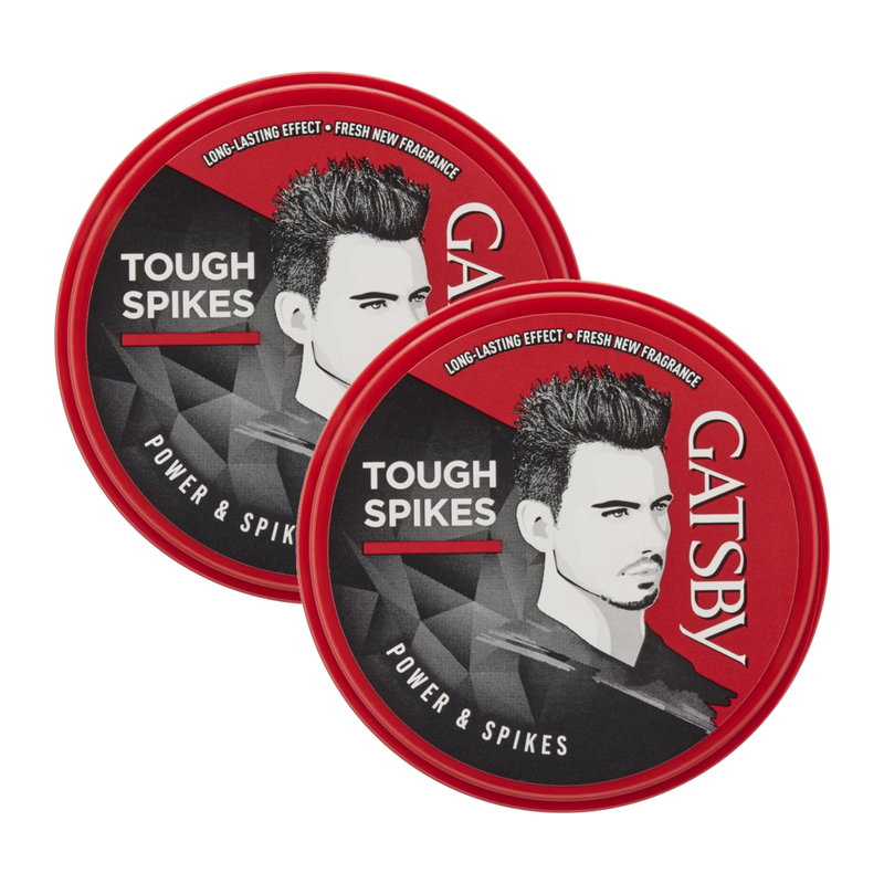 Gatsby Tough Spikes Power & Spikes Hair Styling Wax 75g Pack of 2