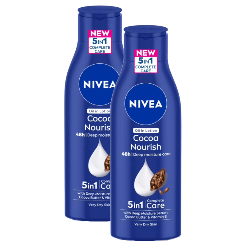 Nivea Cocoa Nourish 48H Deep Moisture Care Lotion 75ml Pack of 2